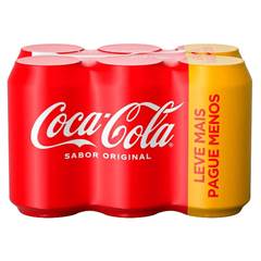 REFRIGERANTE COCA-COLA S/A 350ML PACKC/6