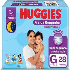 FRALDA ROUPINHA G HUGGIES C/28UN