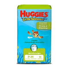 FRALDA LITTLE SWIM P-M HUGGIES C/11UN