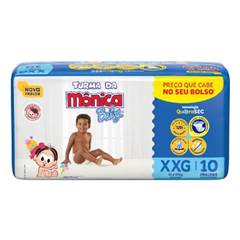 FRALDA DESCART TURMA DA MONICA XXG 10UND