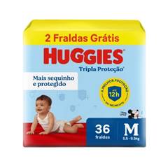 FRALDA DESCART HUGGIES TR MGNHA M 36UN