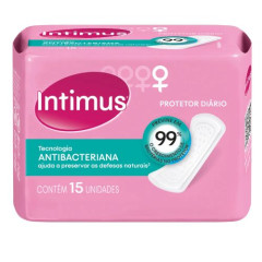 PROTETOR DIARIO INTIMUS ANTBAC S/AB 15UN
