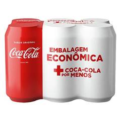 REFRIGERANTE COCA-COLA LT 350ML PACK C/6
