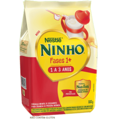 FÓRMULA INFANTIL NINHO FASES 1+ PACOTE 800G