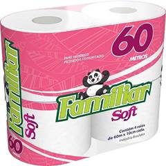 PAPEL HIGIENICO FAMILIAR SOFT FS 4X60M